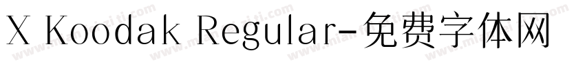 X Koodak Regular字体转换